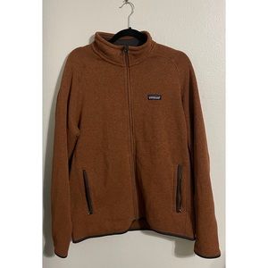 Mens Patagonia Better Sweater Jacket size Large burnt orange